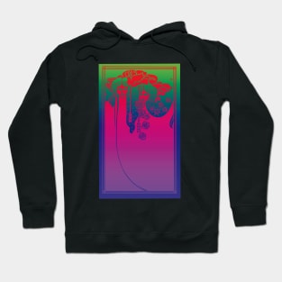 Art Nouveau Ladies (pink on green/blue) Hoodie